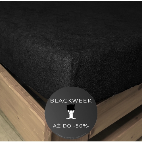 blackweek prześcieradło frotte